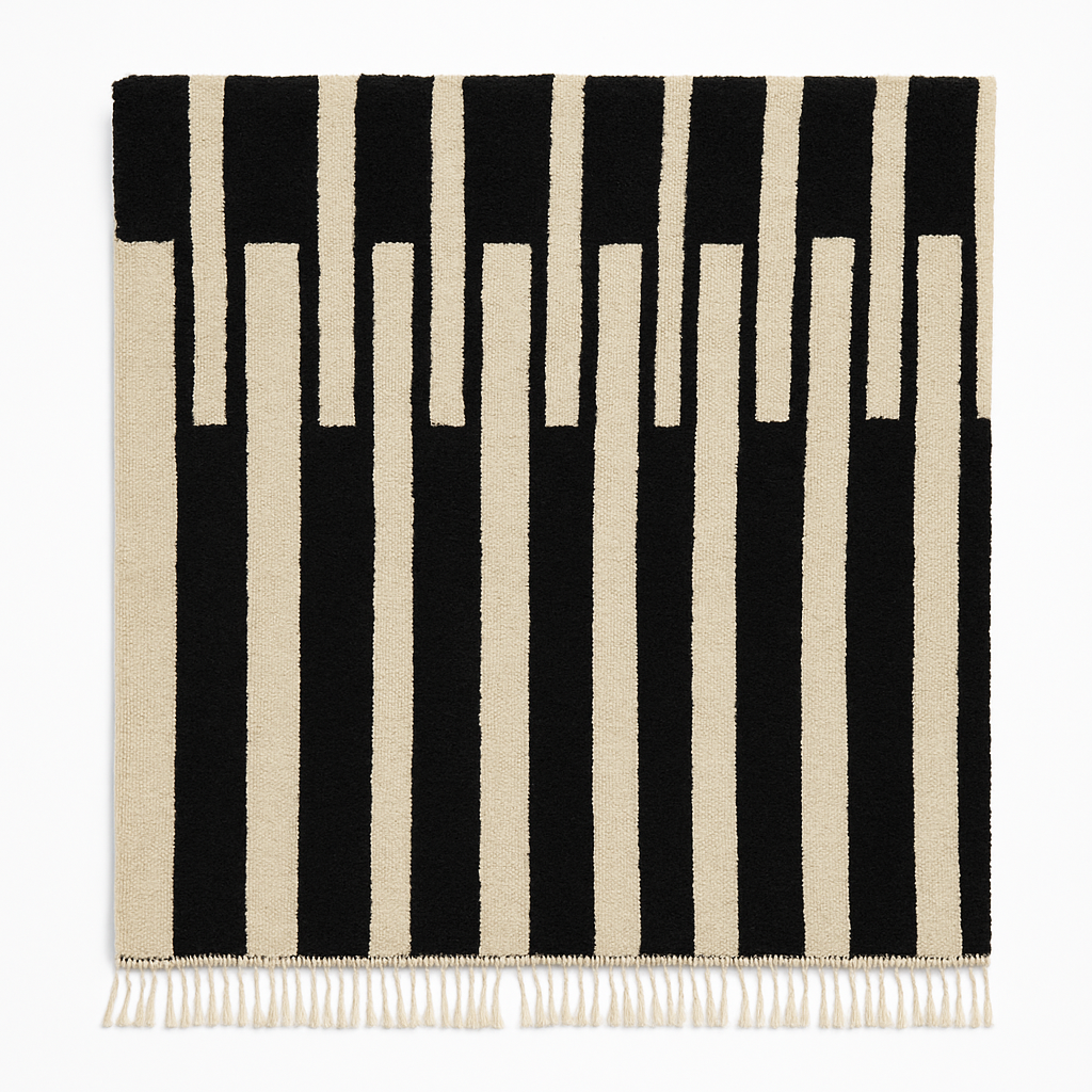 'Lunaire' Handmade Beni Ourain Rug, 100% Natural Wool, 100% Dyes - 2x3m
