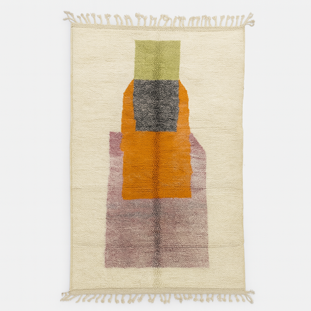 Veil Of The Sahara - 2x3m Boujaad Rug - Handmade 100% Natural Wool & Dyes
