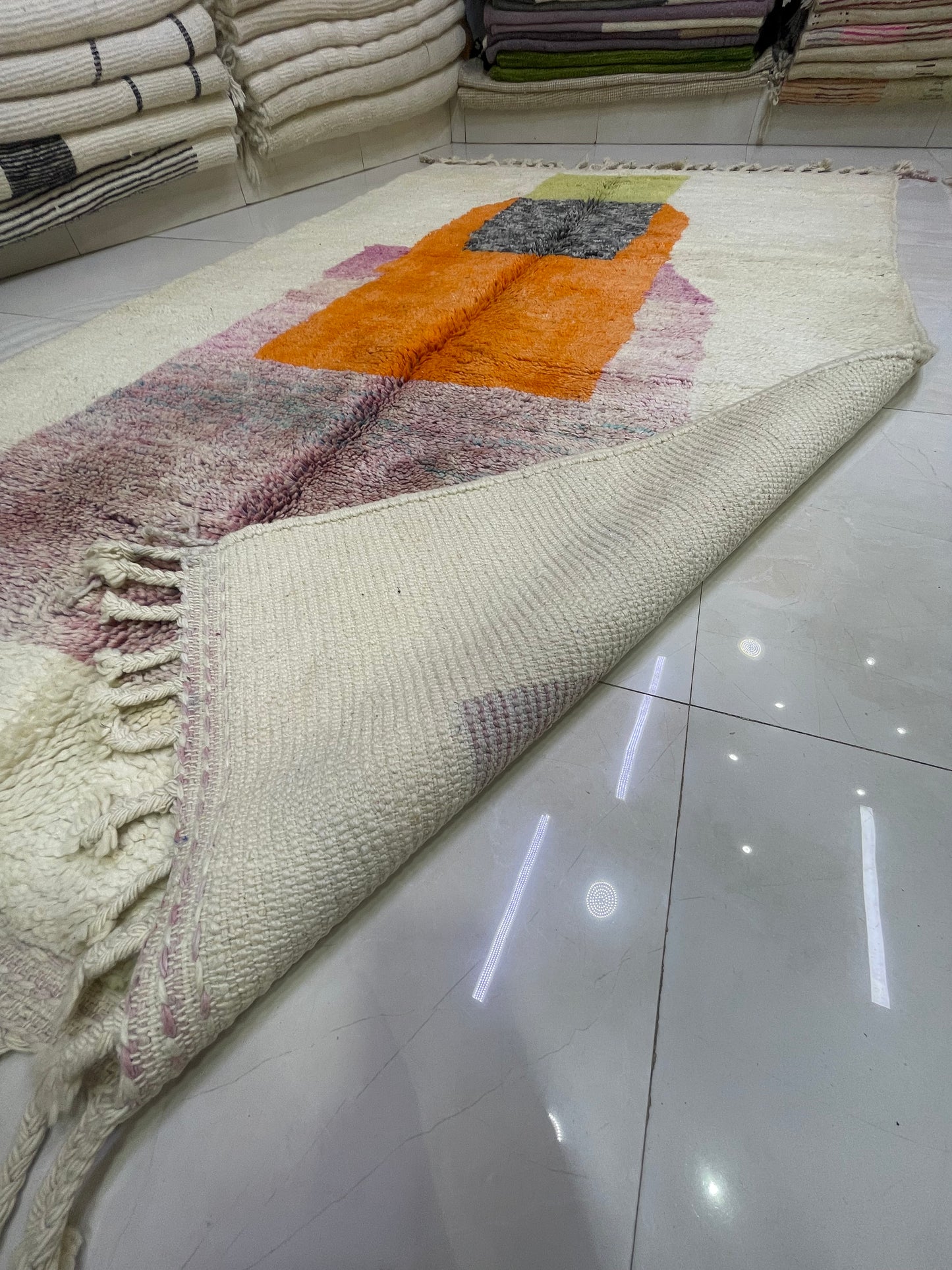 Veil Of The Sahara - 2x3m Boujaad Rug - Handmade 100% Natural Wool & Dyes