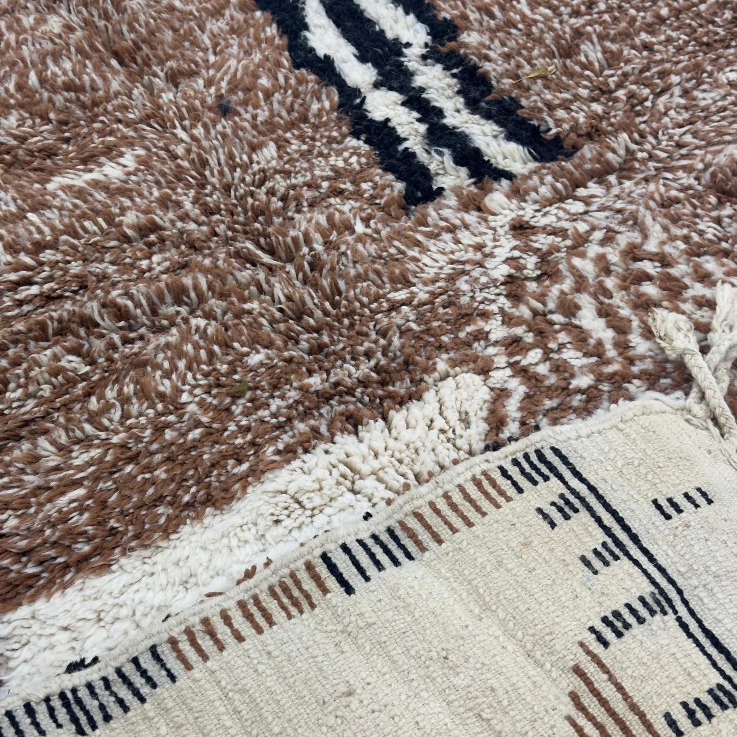 'Atlas Sun' 2x3 Metre Handwoven Beni Ourain Rug, 100% Natural Wool & Dyes
