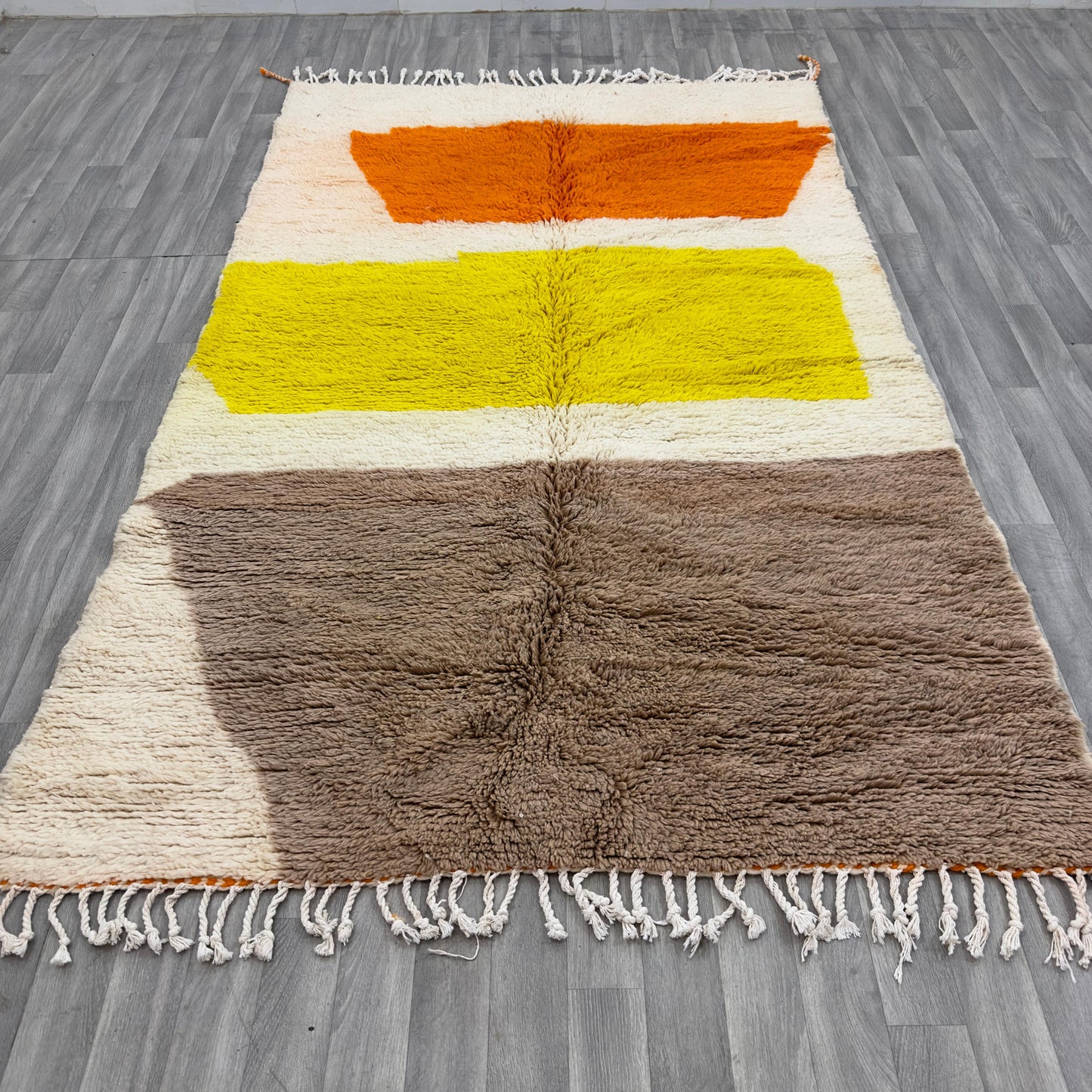 Modern Sunset Beni Ourain Rug – 2x3m | Moroccan Rug 100% Wool 100% Natural Dyes