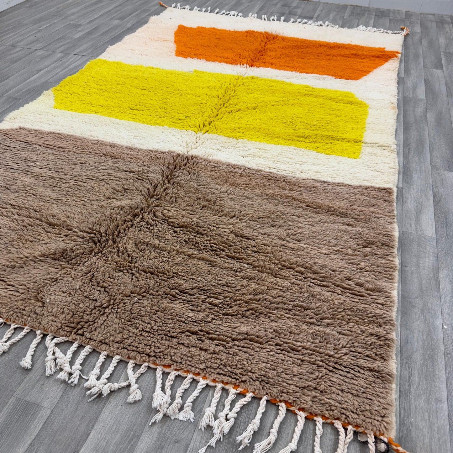 Modern Sunset Beni Ourain Rug – 2x3m | Moroccan Rug 100% Wool 100% Natural Dyes