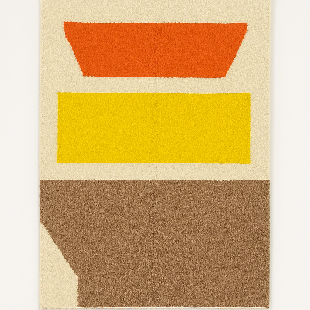 Modern Sunset Beni Ourain Rug – 2x3m | Moroccan Rug 100% Wool 100% Natural Dyes