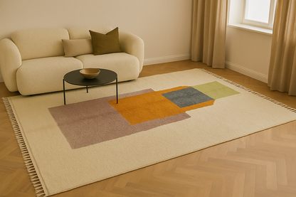 Veil Of The Sahara - 2x3m Boujaad Rug - Handmade 100% Natural Wool & Dyes