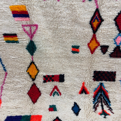'Mountain Song' Handmade Beni Ourain Rug, 100% Natural wool, 100% Natural Dyes