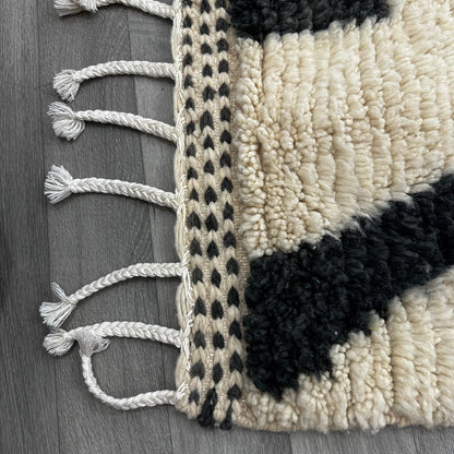 'Labyrinthia' 2x3 Metre  Handwoven Beni Ourain Rug, 100% Natural Wool & and Dyes