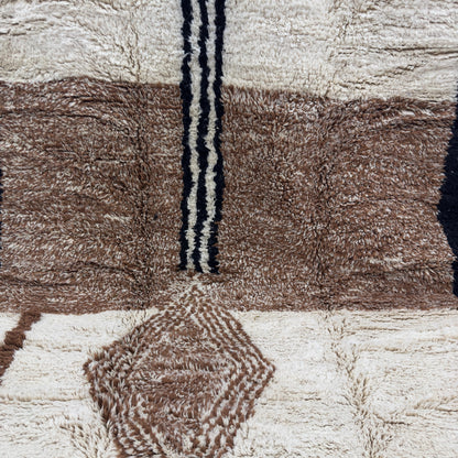 'Atlas Sun'  2x3 Metre Handwoven Beni Ourain Rug, 100% Natural Wool & Dyes