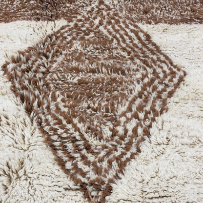'Atlas Sun'  2x3 Metre Handwoven Beni Ourain Rug, 100% Natural Wool & Dyes