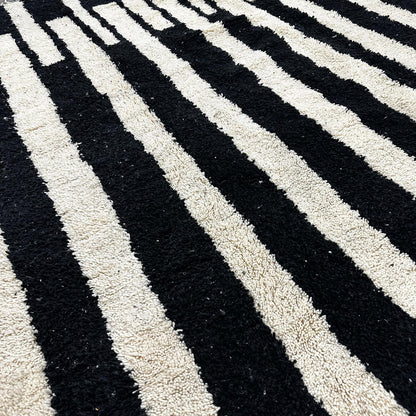 'Lunaire' Handmade Beni Ourain Rug, 100% Natural Wool, 100% Dyes - 2x3m