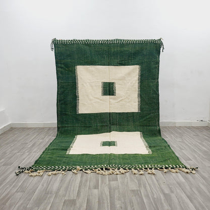 Peace of Ivory, 2x3m Handwoven Beni Ourain Kilim Rug, 100% Natural Wool & Dyes