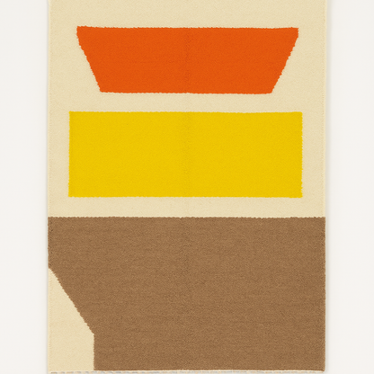 Modern Sunset Beni Ourain Rug – 2x3m | Moroccan Rug 100% Wool 100% Natural Dyes