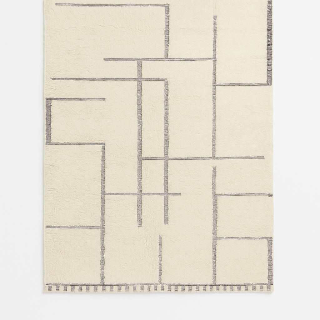 Whisper – Handwoven Beni Ourain Rug (2.75m x 1.65m) - 100% Natural Wool & Dyes